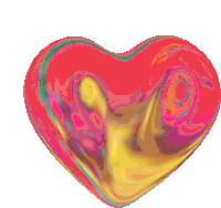 Gif animé coeur de verre